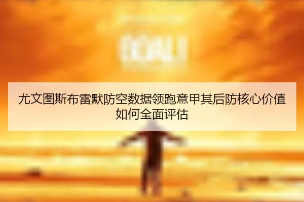 尤文图斯布雷默防空数据领跑意甲其后防核心价值如何全面评估